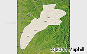 Shaded Relief Map of Suileng, satellite outside
