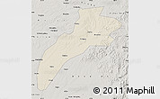 Shaded Relief Map of Suileng, semi-desaturated