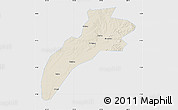 Shaded Relief Map of Suileng, single color outside