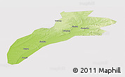 Physical Panoramic Map of Suileng, cropped outside