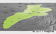 Physical Panoramic Map of Suileng, darken, desaturated