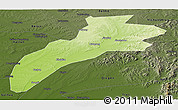 Physical Panoramic Map of Suileng, darken