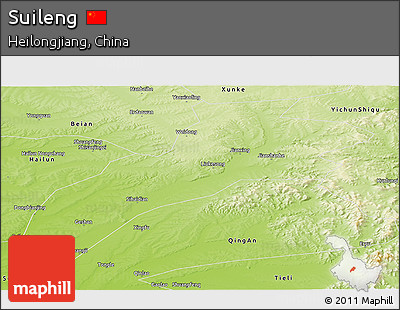 Physical Panoramic Map of Suileng