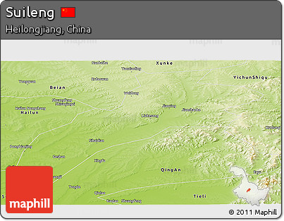 Physical Panoramic Map of Suileng