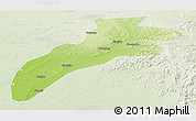Physical Panoramic Map of Suileng, lighten