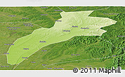 Physical Panoramic Map of Suileng, satellite outside