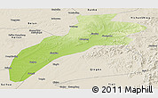 Physical Panoramic Map of Suileng, shaded relief outside