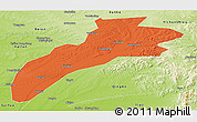 Political Panoramic Map of Suileng, physical outside
