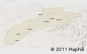 Shaded Relief Panoramic Map of Suileng, lighten
