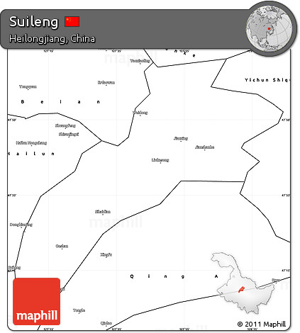 Blank Simple Map of Suileng