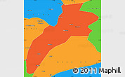 Political Simple Map of Suileng
