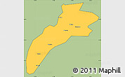 Savanna Style Simple Map of Suileng, cropped outside