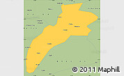 Savanna Style Simple Map of Suileng