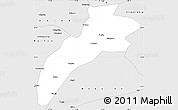 Silver Style Simple Map of Suileng