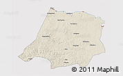 Shaded Relief 3D Map of Tahe, cropped outside
