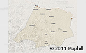 Shaded Relief 3D Map of Tahe, lighten