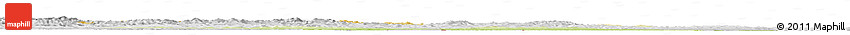 Physical Horizon Map of Tahe, lighten, desaturated