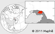 Blank Location Map of Tahe, highlighted country, highlighted parent region