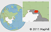 Savanna Style Location Map of Tahe, highlighted country, highlighted parent region