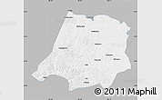 Gray Map of Tahe, single color outside