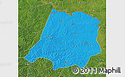 Political Map of Tahe, satellite outside