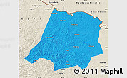 Political Map of Tahe, shaded relief outside