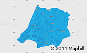 Political Map of Tahe, single color outside
