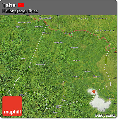 Satellite Map of Tahe