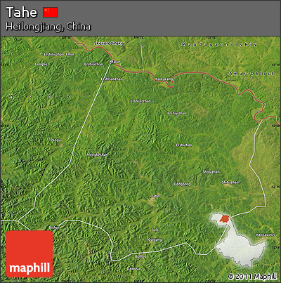 Satellite Map of Tahe