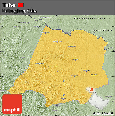 Savanna Style Map of Tahe