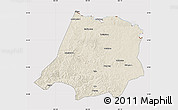 Shaded Relief Map of Tahe, cropped outside