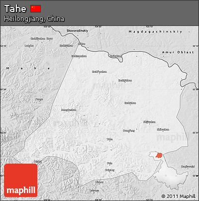 Silver Style Map of Tahe
