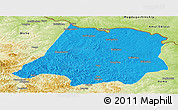 Political Panoramic Map of Tahe, physical outside