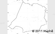 Blank Simple Map of Tahe, no labels