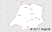 Classic Style Simple Map of Tahe, cropped outside
