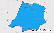 Political Simple Map of Tahe, cropped outside