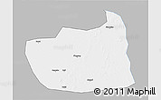Gray 3D Map of Tailai, single color outside