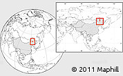 Blank Location Map of Tailai, highlighted country, within the entire country