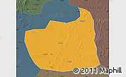 Political Map of Tailai, darken, semi-desaturated