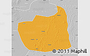 Political Map of Tailai, lighten, desaturated