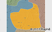 Political Map of Tailai, semi-desaturated