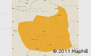 Political Map of Tailai, shaded relief outside