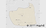 Shaded Relief Map of Tailai, lighten, desaturated