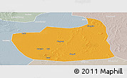 Political Panoramic Map of Tailai, lighten, semi-desaturated