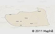 Shaded Relief Panoramic Map of Tailai, lighten