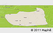 Shaded Relief Panoramic Map of Tailai, physical outside