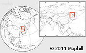 Blank Location Map of Tangyuan, within the entire country