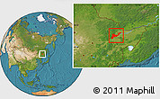 Satellite Location Map of Tangyuan