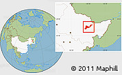Savanna Style Location Map of Tangyuan, highlighted country
