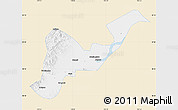 Classic Style Map of Tangyuan, single color outside